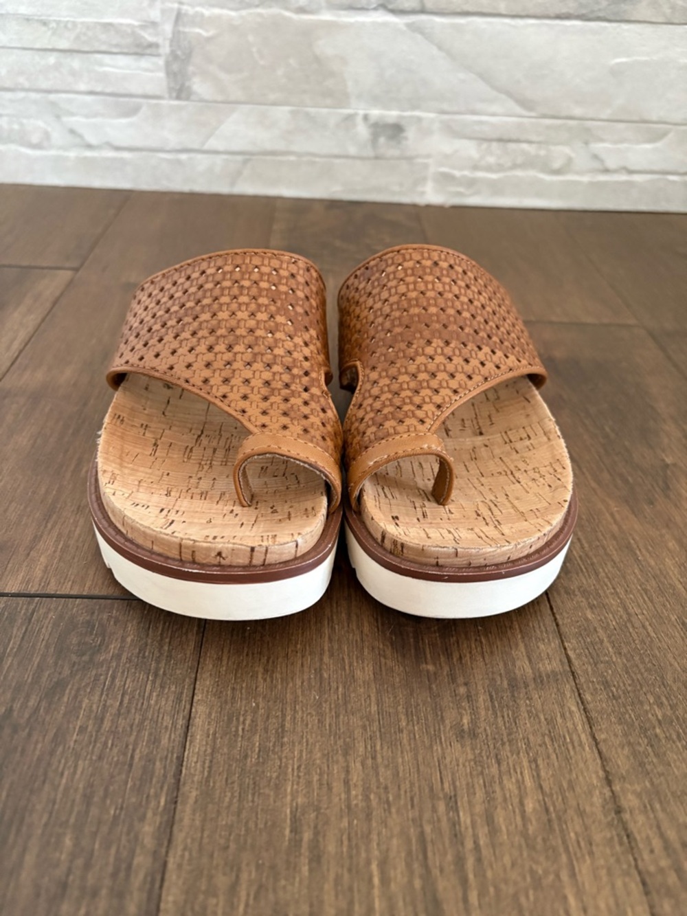 Baretraps Sandals in Light Brown with Cork